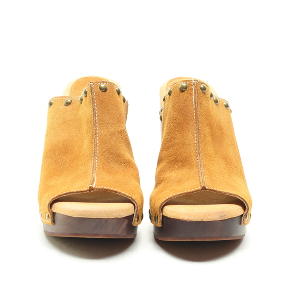 sbicca Crowley Leather/Wood Mules & Clogs Women 10 Brown/Tan - Picture 5 of 17